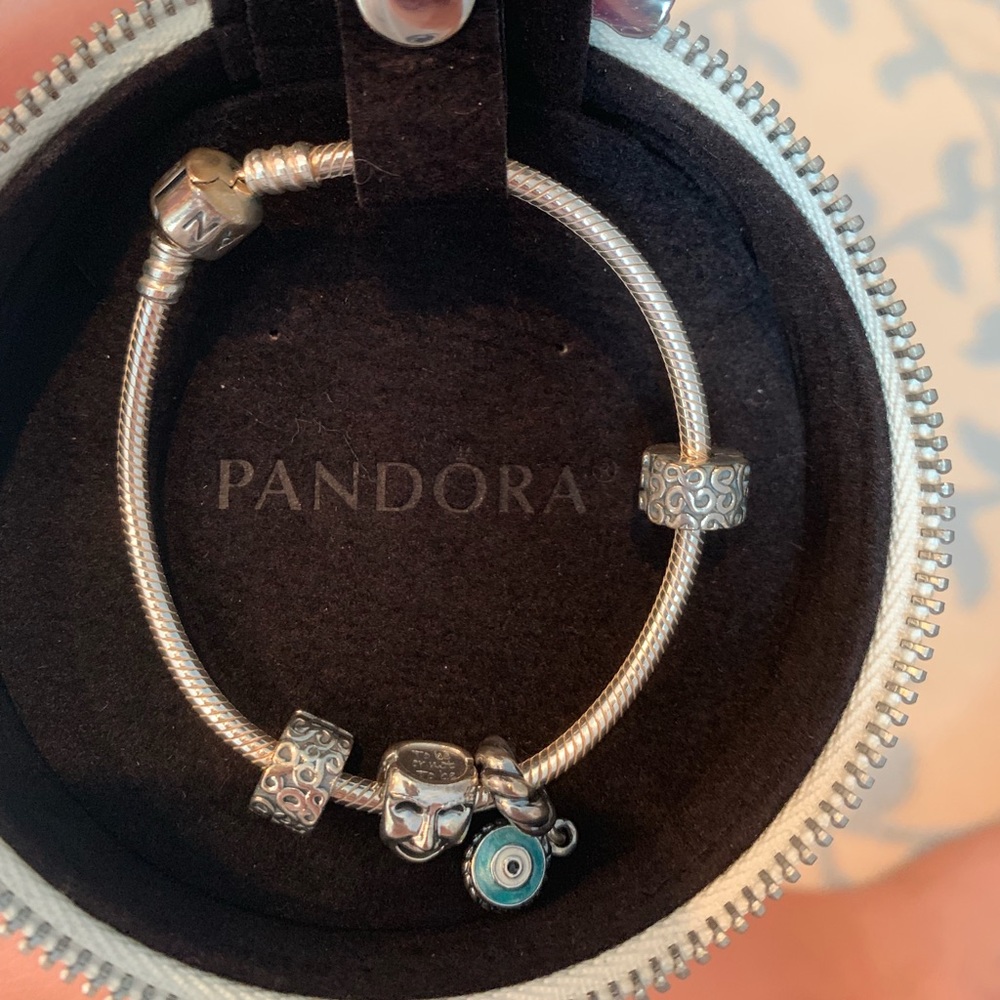 Pandora bracelet &2charms WILLING TO SELL SEPARATE